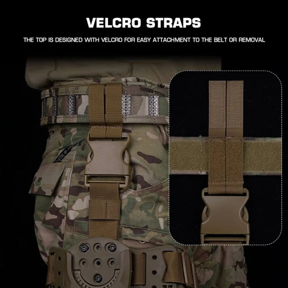 Adaptador de Base de 360 grados, ángulo de ajuste libre, cinturón táctico rápido, plataforma para pierna - imagen 5