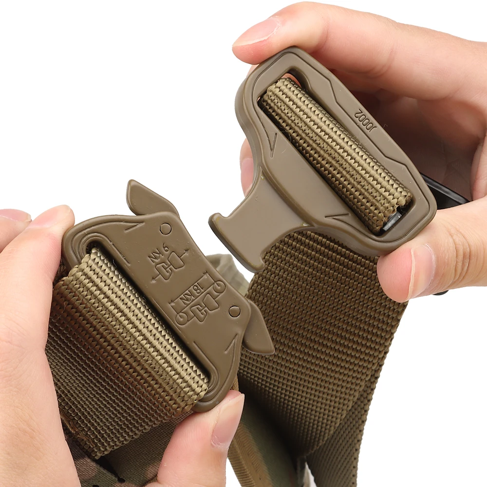 Cinturón táctico militar del ejército Molle, cinturón de batalla Airsoft, combate al aire libre, caza, Paintball, cinturón acolchado ajustable, hebilla de Metal - imagen 5