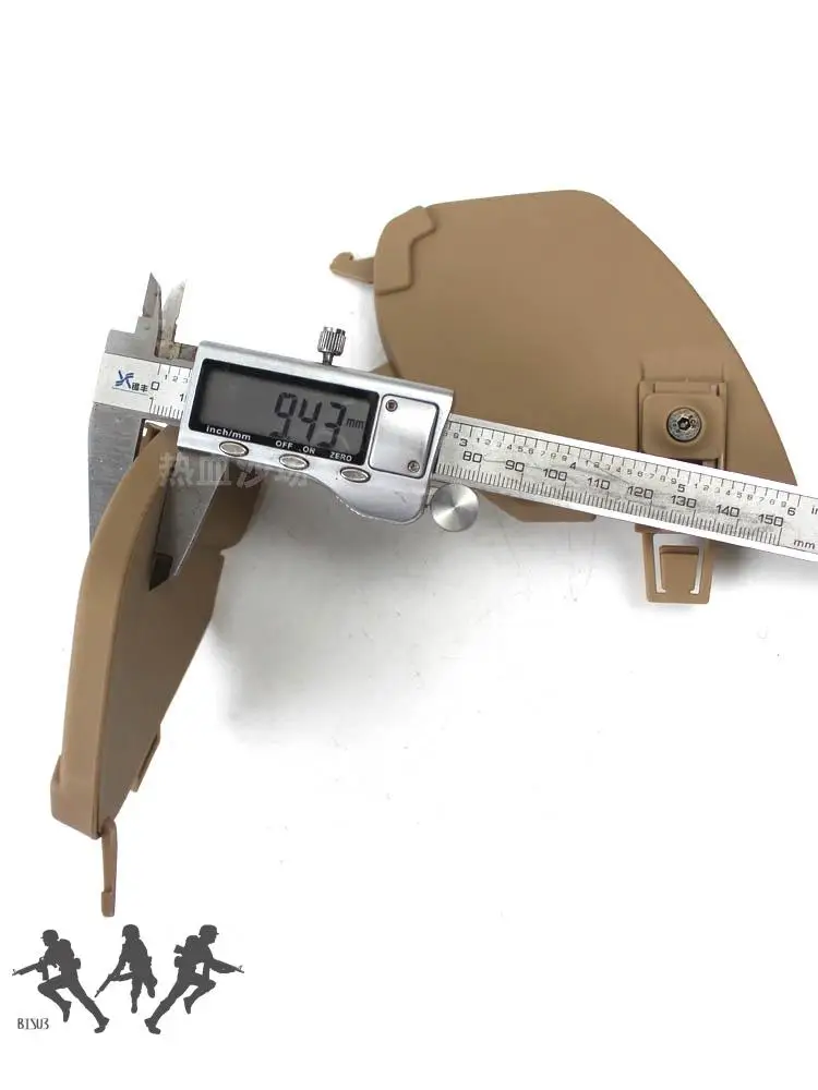 FMA-Casco balístico Airsoft para caza, cubierta de oreja para riel guía 3,0, protección facial, placa gruesa - imagen 3