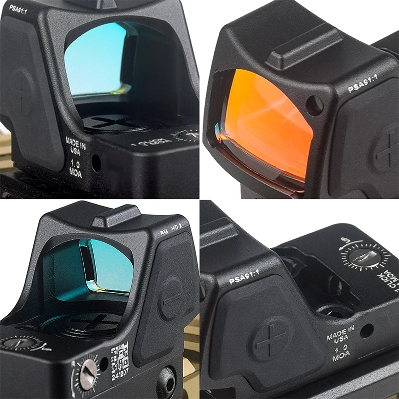 Mira telescópica táctica Airsoft RM HD SR, mira réflex de punto rojo, mira óptica de puntería ajustable para riel de 20mm G17 G19 AR15 M4 - imagen 2