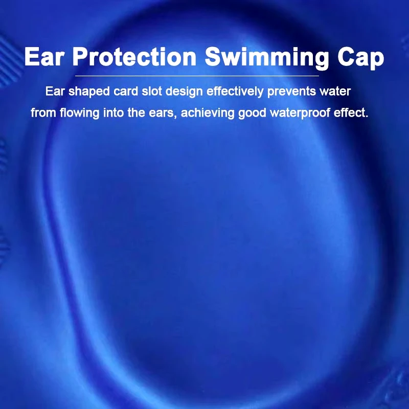 DIZETION Gorro de buceo impermeable de silicona elástica confort - imagen 4