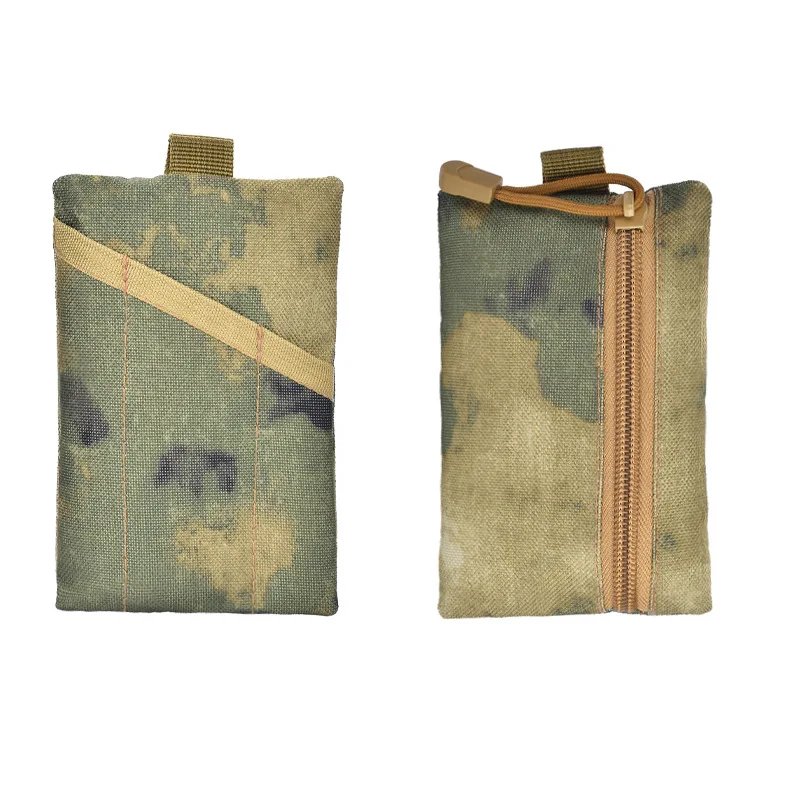 Mini cartera táctica para exteriores, cartera con llavero para tarjeta, monedero portátil de emergencia EDC, bolsa de herramientas militar para caza y senderismo - imagen 5