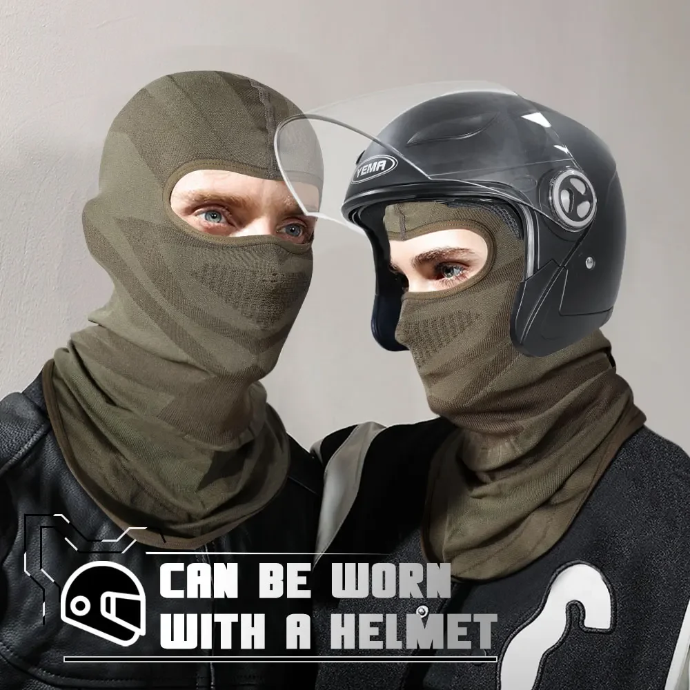 Máscara deportiva de cara completa pasamontañas térmico transpirable a prueba de viento escalada senderismo correr esquí sombreros invierno equipo al aire libre - imagen 2