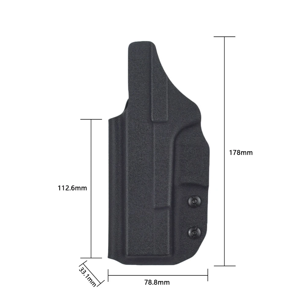 Funda táctica Kydex IWB Glock 17/22/31 – Oculta interior cinturón - imagen 3