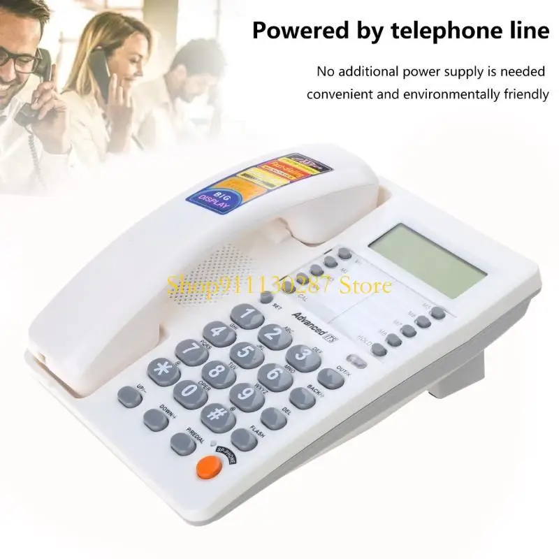 J1HC Professional fijo fijo Teléfono PAUSE Hold Hold Pantalla pantalla CallerID Redial - imagen 3