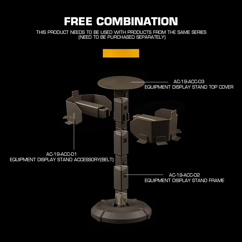 Soporte de exhibición Equipo base Soporte de exhibición Accesorio AC-19 para portador de placas y cinturón - imagen 3
