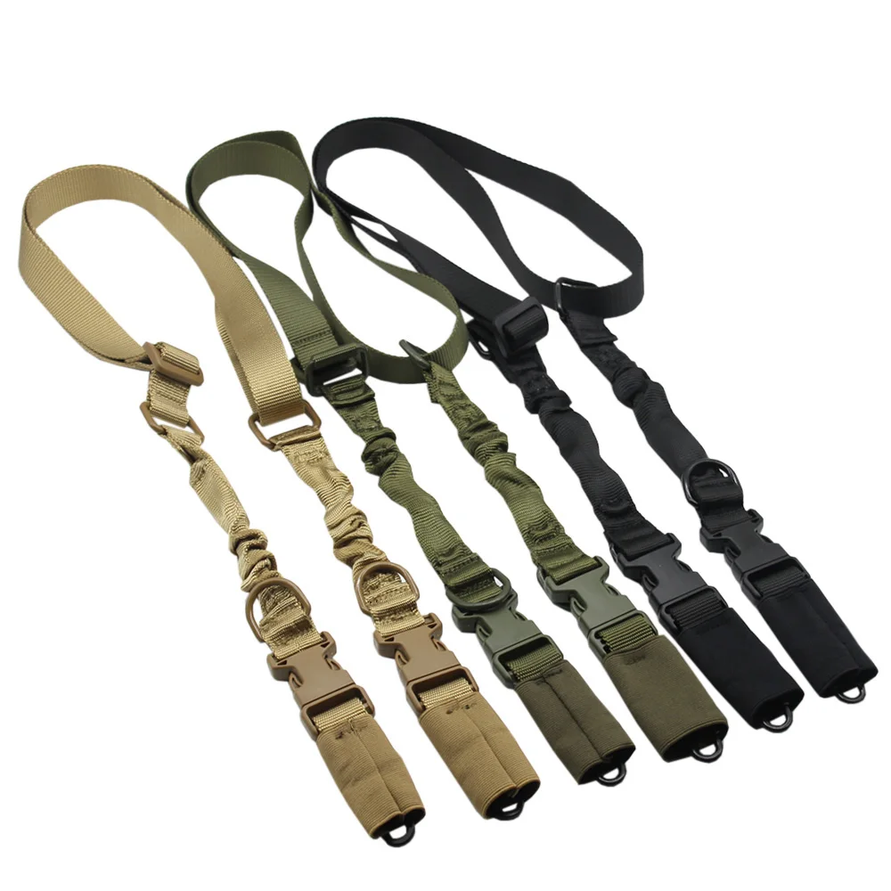 VULPO-eslinga de Rifle táctico, cabestrillo de 2 puntos para pistola de tiro de combate, correa de caza, eslinga de Paintball Airsoft - imagen 2