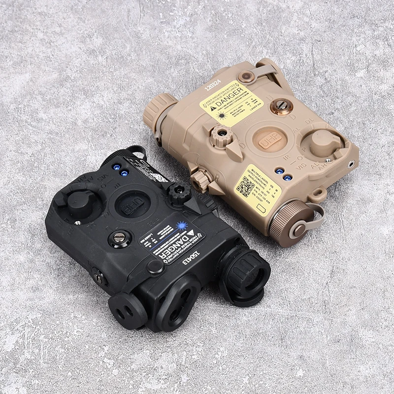 Airsoft-PEQ-15 táctico, punto rojo, verde, azul, sin luz blanca, interruptor de linterna, Láser de caza, Surefir M300, M600 - imagen 2