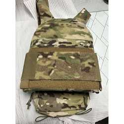 Chaleco Táctico TMC Multicam con Arnés Pectoral y Bolsa Ventral