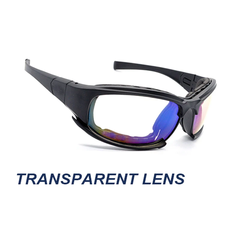 C5-gafas de sol polarizadas para deportes al aire libre, lentes de sol del ejército, antiuva, UVB, X7, juego de guerra, motocicleta, Tormenta del Desierto, 4 lentes - imagen 5