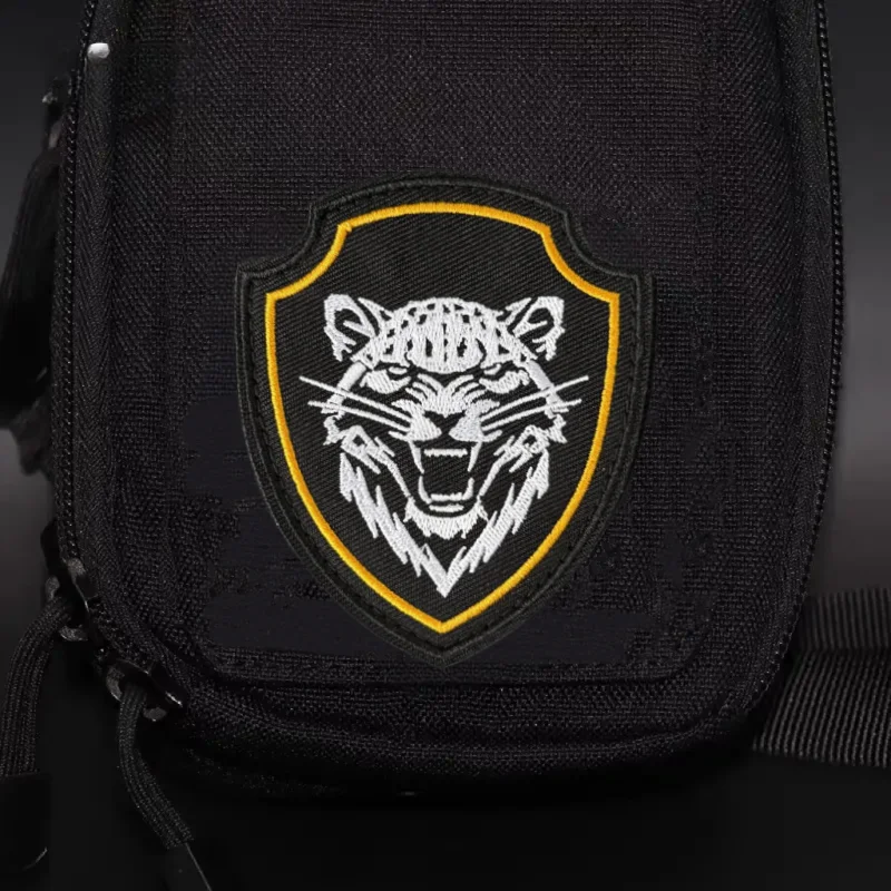 Parche de leopardo bordado, insignia de moral táctica, brazalete con gancho y bucle, mochila, ropa, accesorios decorativos, pegatinas