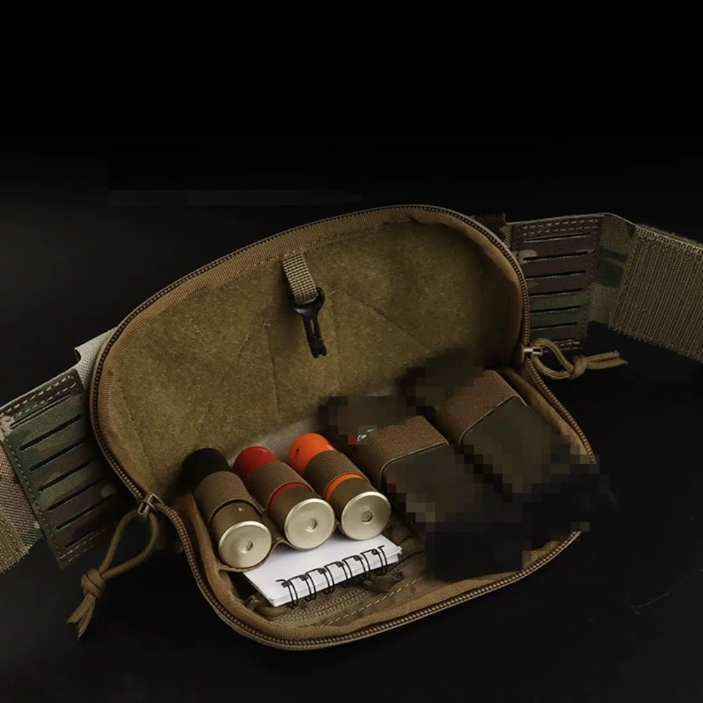 Bolsa táctica de 2 capas para administrador, bolsa Triple tipo K para revistas, almacenamiento de capa exterior frontal, bolsa compacta, portador de placa de caza - imagen 5