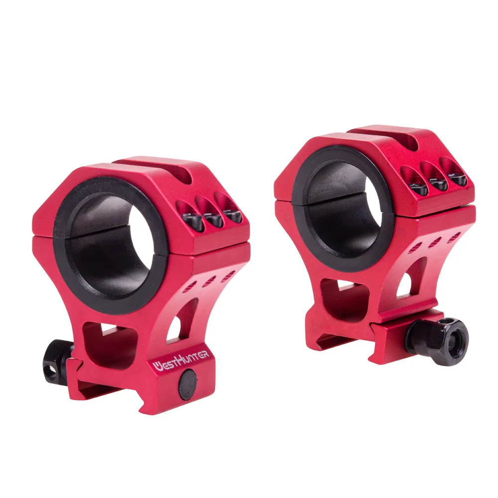 WESTHUNTER-monturas de alcance de caza de 34MM/30MM/25,4 MM, monturas de alto perfil Picatinny/cola de milano, anillos de Base de rifle mecanizados completamente CNC - imagen 2