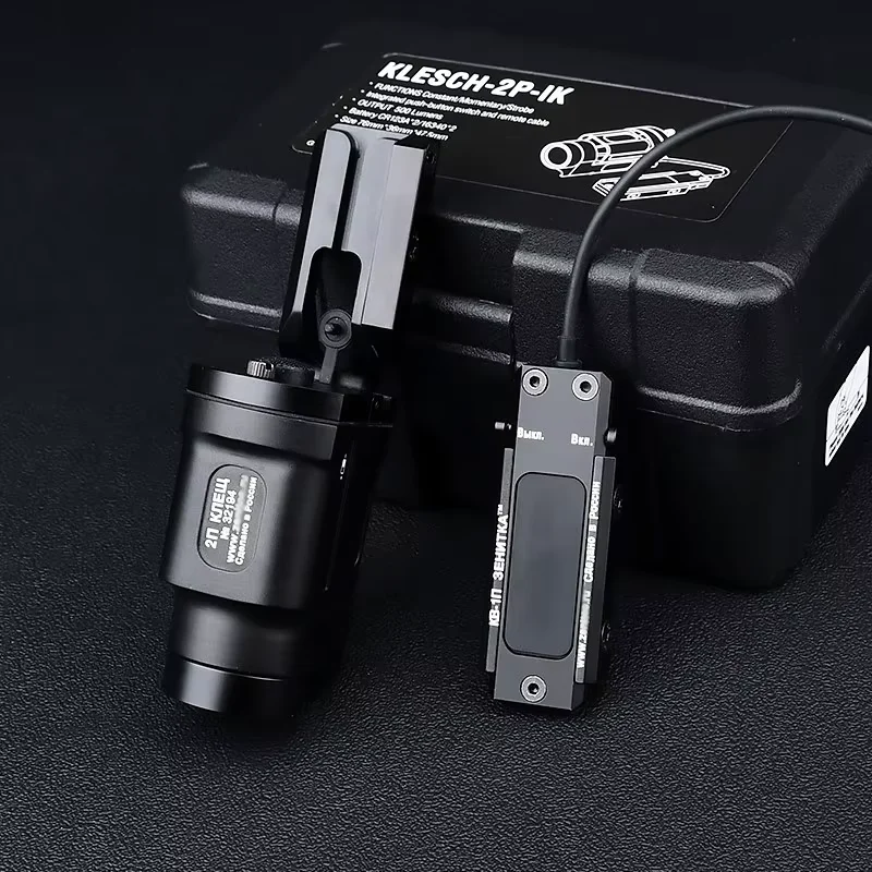 Linterna táctica para Airsoft AK47, luz de caza Klesch 2U 2P, actualización Zenitc AK-SD, linterna LED Klesch-1S con estroboscopio, luz Scout e interruptor remoto - imagen 3