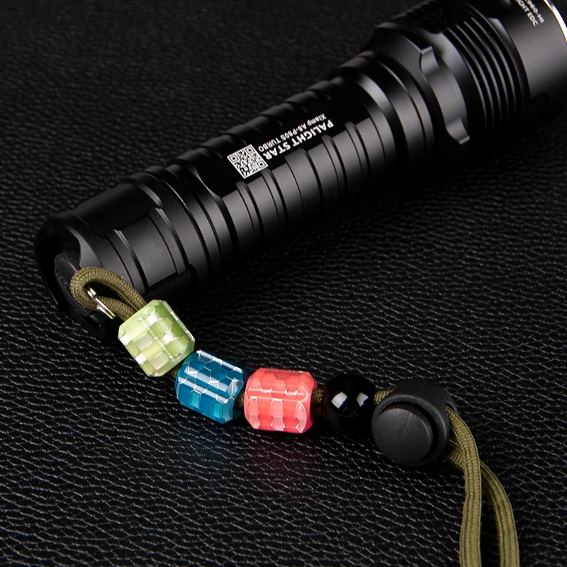 LLavero de resina luminosa con colgante de cuchillo de piel de serpiente EDC, cordón de Paracord, llavero táctico ITB, TECWARE, paraguas, bolsa, collar, hebilla DIY - imagen 5