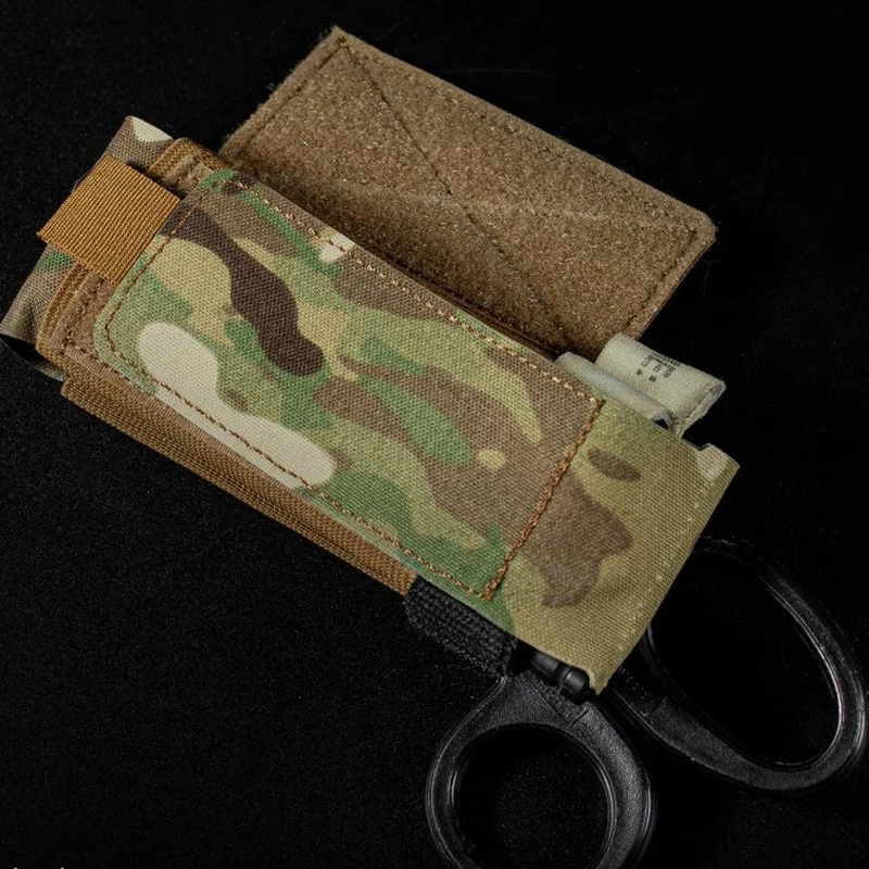 Soporte de torniquete táctico con gancho y bucle, bolsa de torniquete militar elástica TQ para chaleco D3CRM Airsoft, equipo táctico de aparejo de pecho - imagen 3