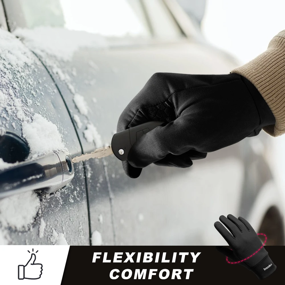 Guantes de dedo completo para motocicleta, manoplas cálidas para Motocross, esquí, ciclismo, equipo antideslizante, invierno, hombre y mujer - imagen 4