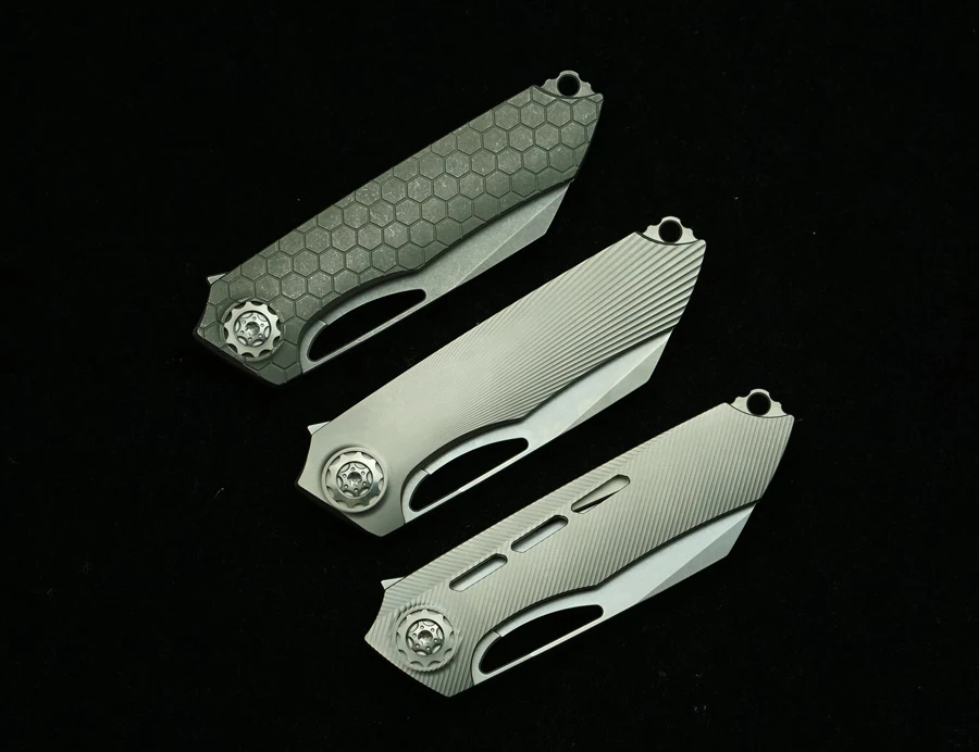 LEMIFSHE cuchillo táctico plegable – Mango titanio y rodamiento cerámico - imagen 5