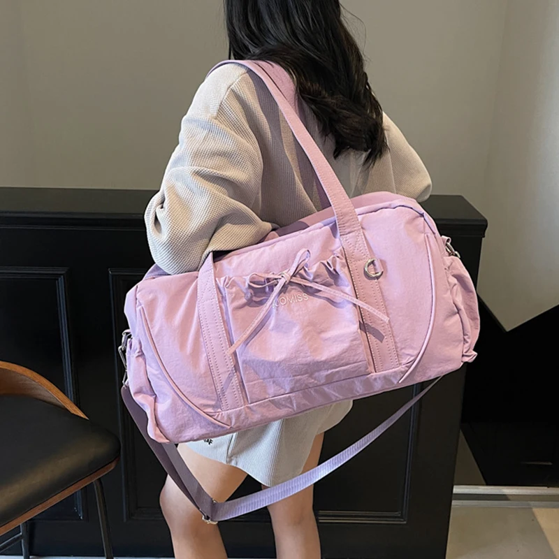 Bolso de hombro tipo bandolera para gimnasio, Fitness, deportes, gran capacidad, Yoga, natación, ligero, para viajes al aire libre, bolsa de corta distancia - imagen 4