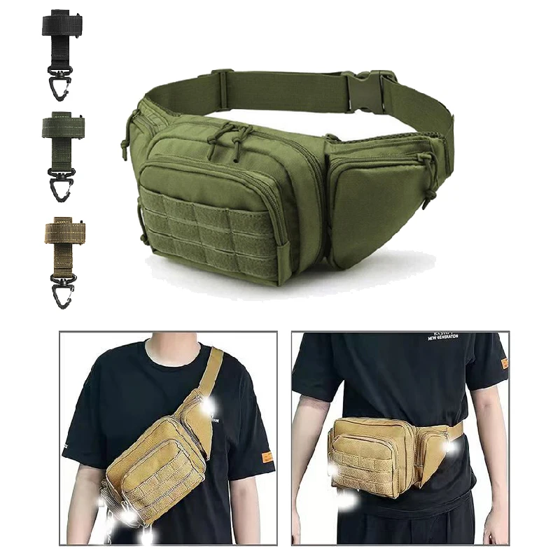 Riñonera de táctica militar para exteriores, bolsa de combate de balas de Color CS para pistola de aire, entrenamiento, senderismo, tiro, caza, bolsa de pecho envuelta