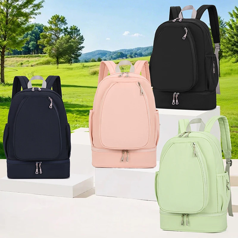 Mochila para gimnasio y Fitness al aire libre, bolsa de entrenamiento para raquetas de tenis y bádminton, zapatos húmedos y secos, bolsa de Yoga de bolsillo, mochila escolar grande para almacenamiento de estudiantes - imagen 2