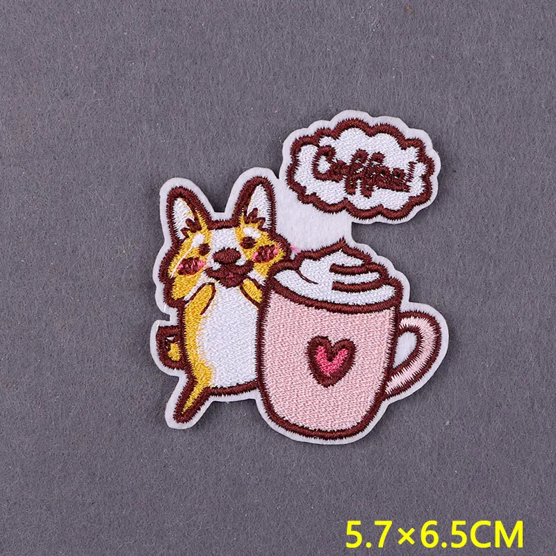 Parche de dibujos animados para planchar en la ropa de los niños, parches de cosas lindas para la ropa, parche bordado de rayas de animales DIY para la ropa - imagen 4
