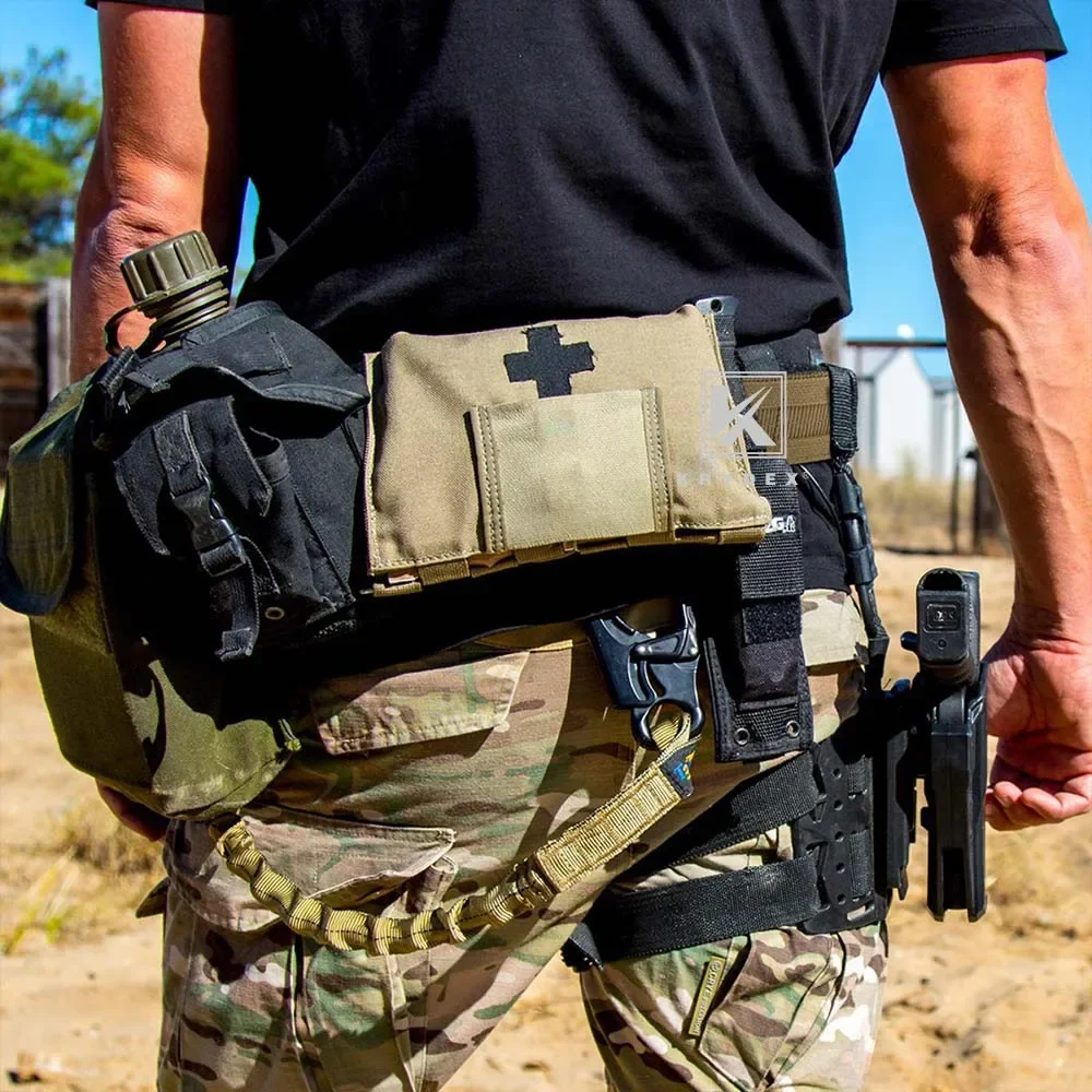 KRYDEX cinturón táctico exterior e interior de 1,75 "y 1,5" para hombre 2 en 1 hebilla de liberación rápida Rigger Duty MOLLE cinturón de combate de caza camuflaje - imagen 4