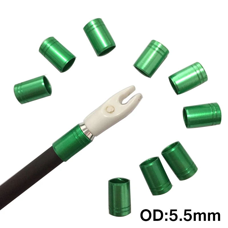 50pcs green OD5.5mm
