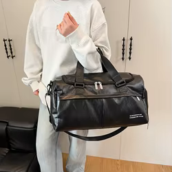 Bolso de hombro tipo bandolera para deportes de gimnasio, separación en seco y húmedo, entrenamiento de viaje, bolso de Camping, compartimento para zapatos, paquete de equipaje de viaje corto