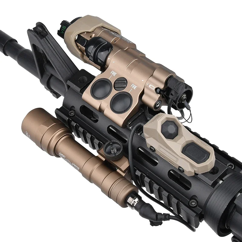 MAWL - C1 + Metal táctico IR láser Surefir M300 M600 linterna AXON interruptor trasero de doble Control con caja de almacenamiento traje - imagen 3