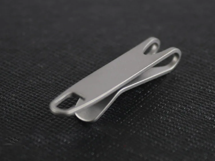 Mini hebilla de Clip de bolsillo colgante rápido pequeña de aleación de titanio, herramienta de linterna EDC, accesorios de llavero - imagen 5