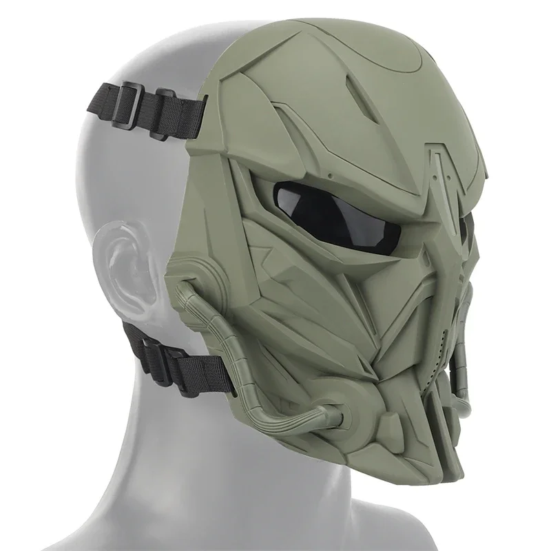 Máscara táctica de cara completa, cascabel, ciclismo, caza, CS, seguridad, accesorios de Paintball, protección de tiro, equipo deportivo Airsoft - imagen 5