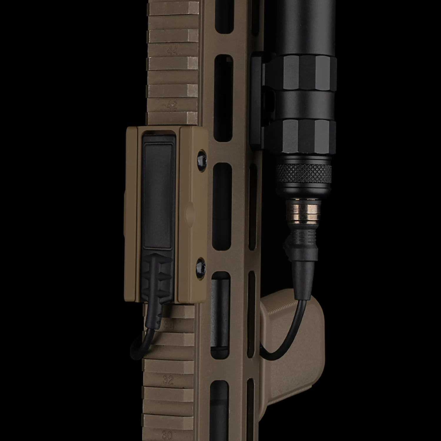 Picatinny SF M300 M600 X400 linterna de luz ST07 UE07 sistema de Control de luz LCS interruptor de cinta cable trasero montaje de Metal fijo - imagen 4