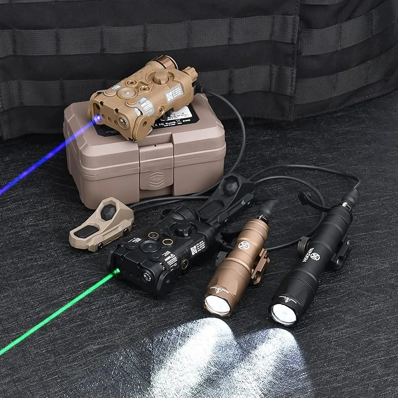 WADSN NGAL rojo azul verde punto láser estroboscópico IR mira táctica caza conjunto Airsoft M300A MINI luz de exploración interruptor UNAxon 20MM riel - imagen 3