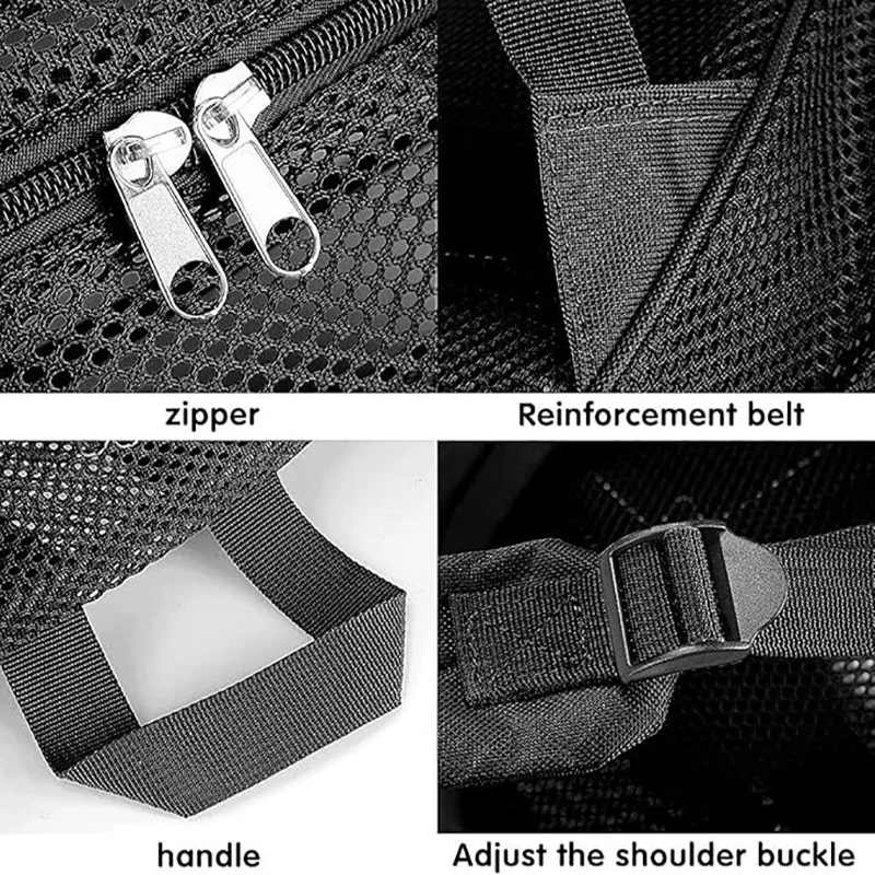 Mochila de playa para natación, bolsas de lavado de malla de verano, paquete de almacenamiento de viaje para deportes al aire libre, bolsa hueca para acampar, mochila universitaria - imagen 5