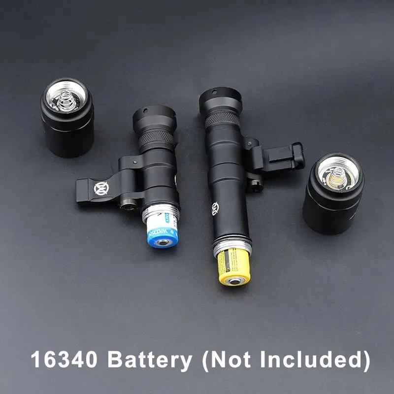 Wadsn-linterna táctica de Metal M640U M640W M340W, luz estroboscópica de explorador M340C M640C, lámpara de caza para riel Mlok Keymod de 20mm - imagen 4