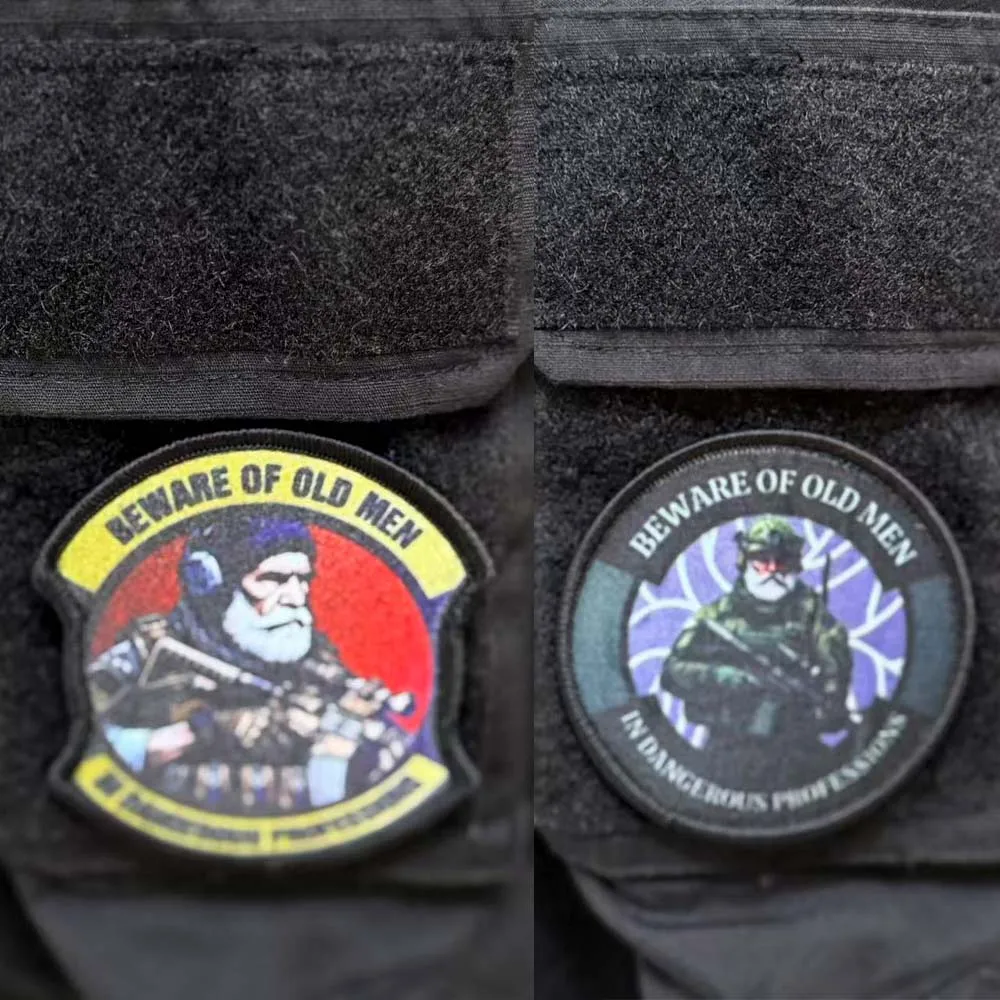 Insignia de moral de mochila táctica, brazalete de ventilador militar de velcro, insignia de moral de chaleco táctico de velcro