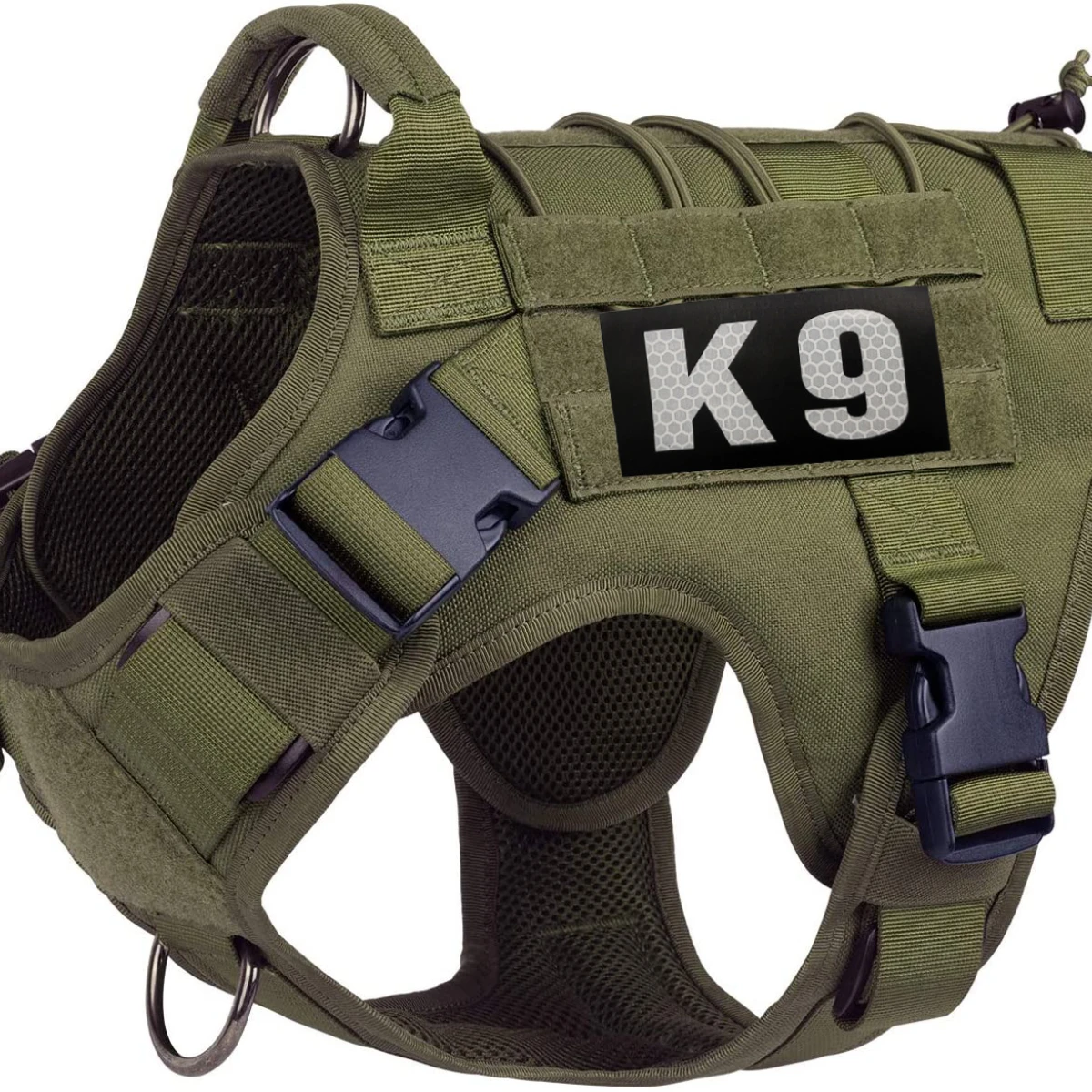 Parche bordado de rescate para perros, servicio reflectante infrarrojo IR K9 de línea azul fina, parches tácticos militares, insignias bordadas con emblema - imagen 5