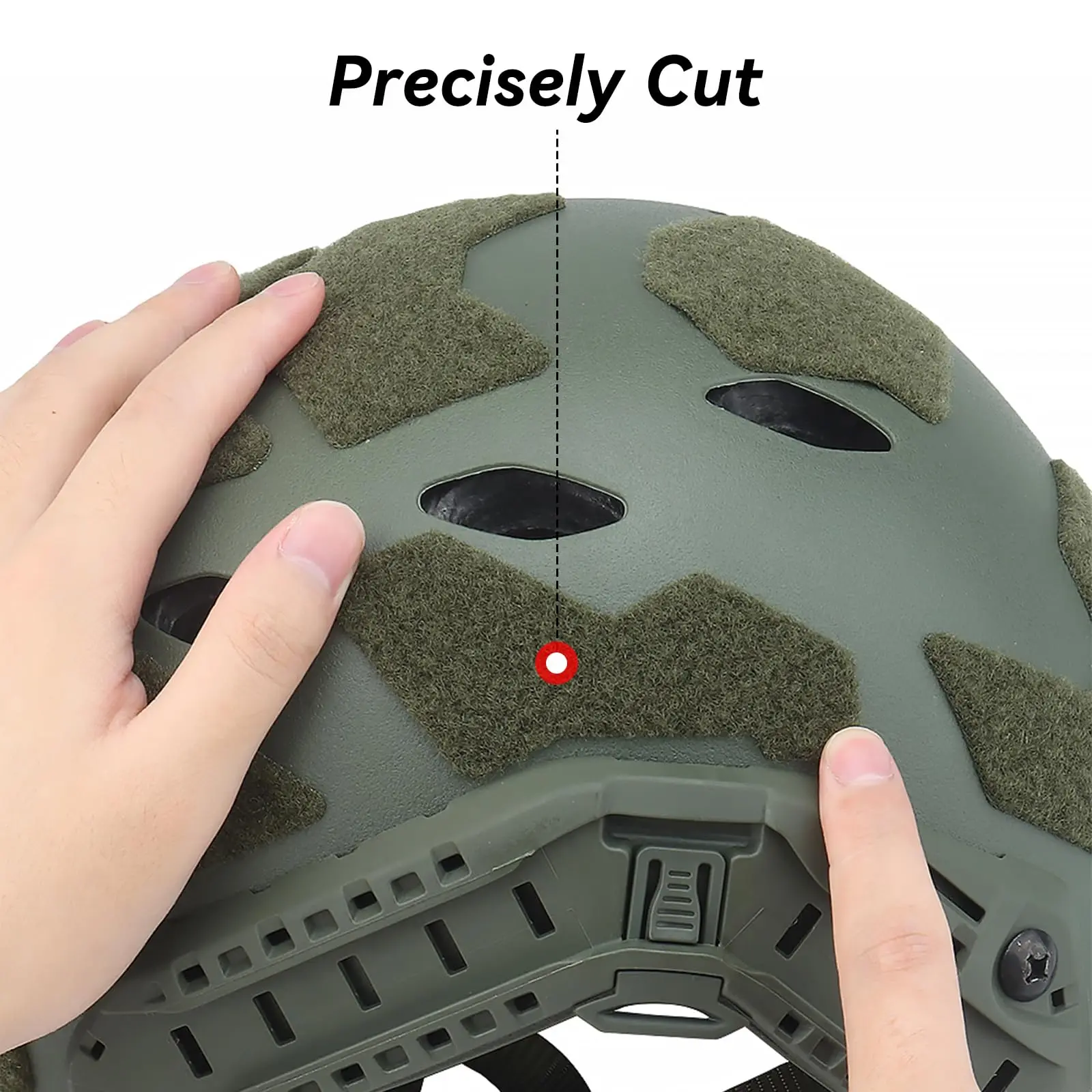 Pegatina mágica para casco táctico de corte súper alto, 11 unidades/juego, cinta Universal Velcros, pegatinas acolchadas para casco de fútbol - imagen 5