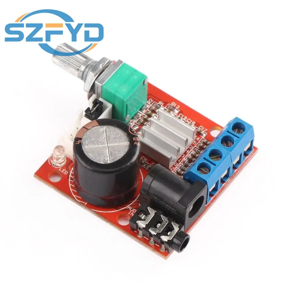 12V Mini Hi-Fi PAM8610 Placa amplificadora de audio estéreo 2X10W Doble canal D Clas - imagen 2