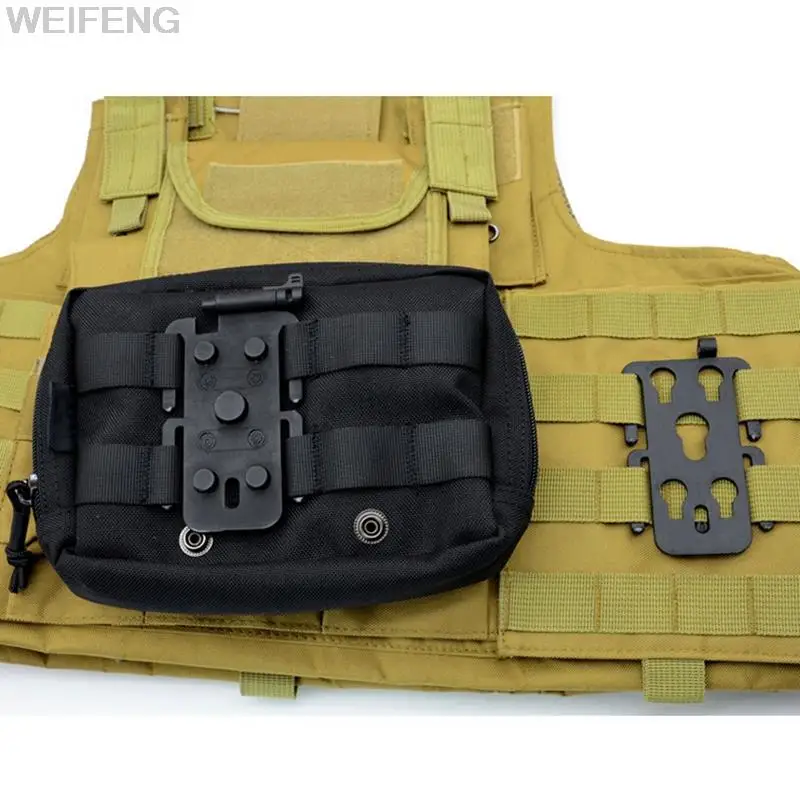 Insertos y receptor tácticos MOLLE, placa adaptadora Modular, conexión de bolsa de revista, adaptador de fijación Molle para cinturón de chaleco - imagen 3