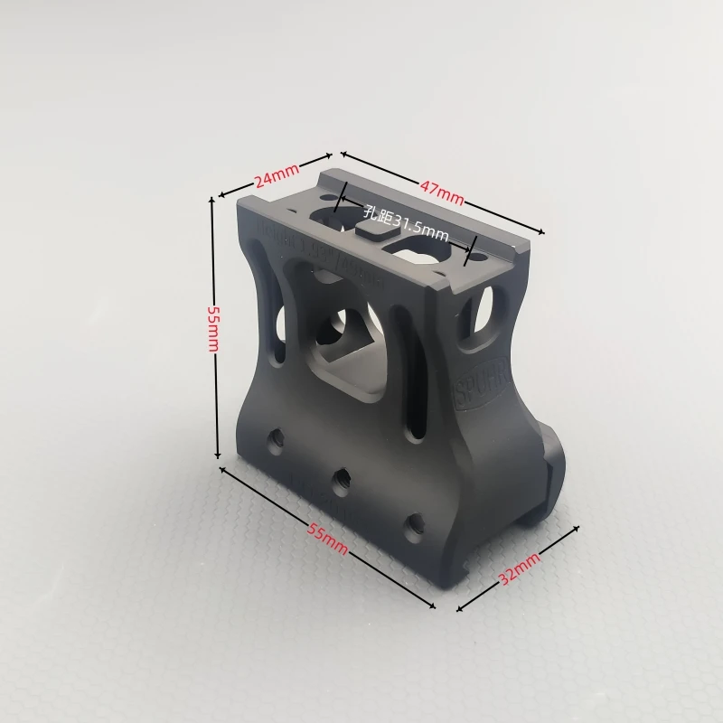 Juego de Base de vuelco de lupa negra de montaje elevado de punto rojo híbrido SP RD20193 táctico para punto rojo T2 - imagen 2