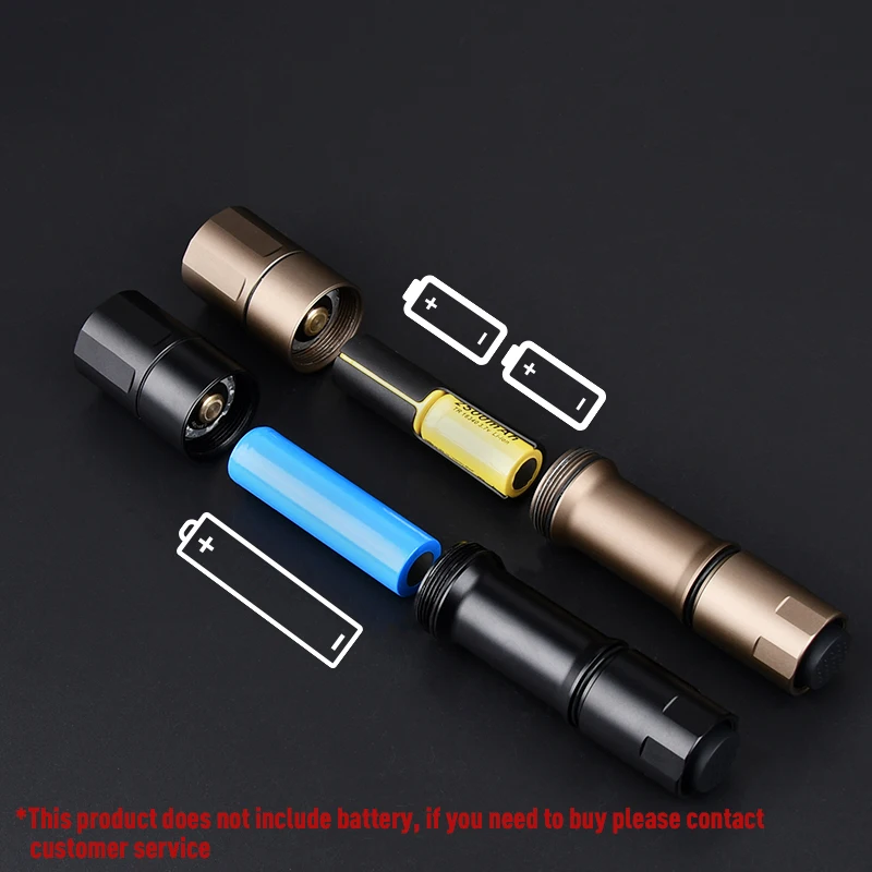 WADSN MCH Outdooring, luz táctica de Metal de 1300Lumen potente, Mini Ajuste de mano, 20mm, Rail de caza, Airsoft, Arma de exploración - imagen 5