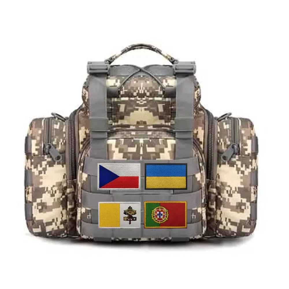 Accesorios para bolsos al aire libre, brazaletes de diferentes países europeos, banderas, parches bordados para mochila de ropa - imagen 3