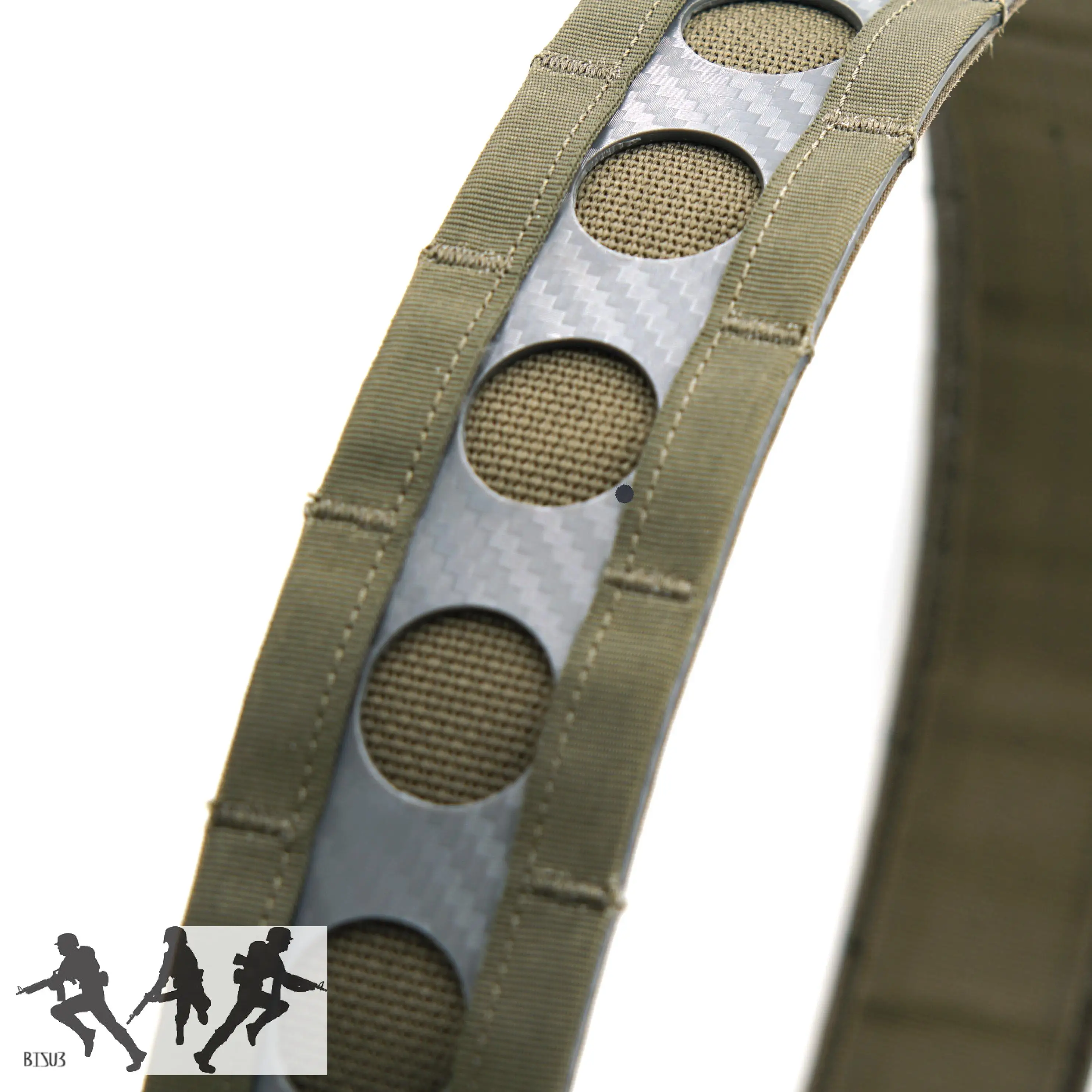 Cinturón táctico de bisonte con forma de sello de cintura, hebilla de Metal, cinturilla militar Airsoft, cinturón estilo interior y exterior estilo Ferro - imagen 5