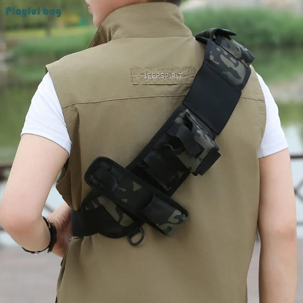 Lure Belt Fishing Tactical Belt Fishing Tackle Bag Multifunctional Portable Cycling Gear AVA295 - imagen 3