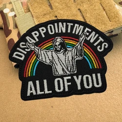 Parche táctico moral Encepciones Jesús – Bordado velcro para mochila