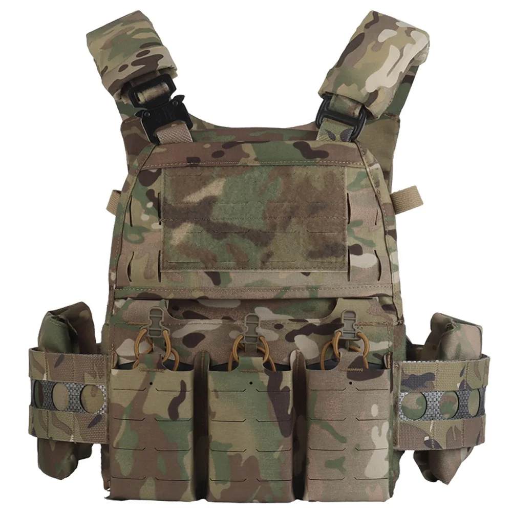 Chaleco táctico Ferro Plate Carrier V5 FCPC Militar caza Airsoft chaleco cuerpo armadura portátil MOLLE sistemas Triple revista bolsa - imagen 2