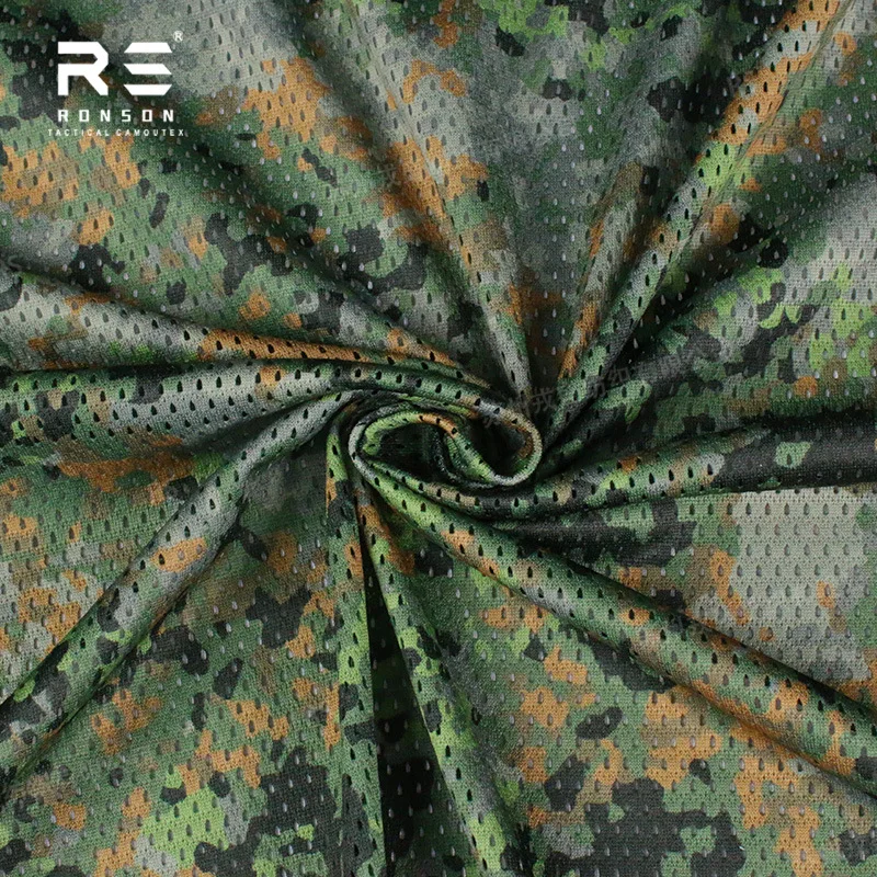 M19NFP Camuflaje de la selva holandesa/mamuflaje todo terreno 120g tejido ligero de malla transpirable de secado rápido - imagen 3