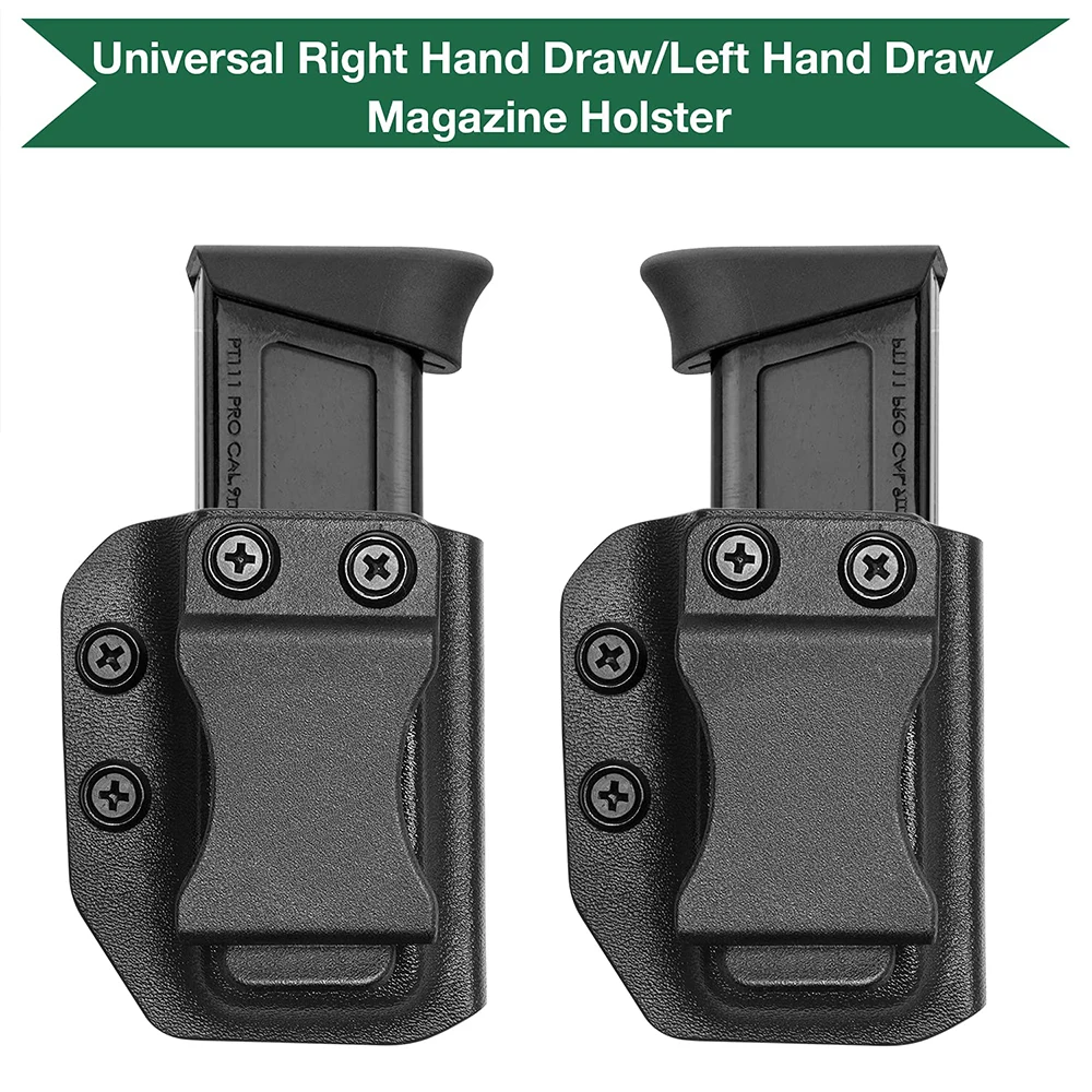 Funda Universal para revistas IWB/OWB, funda para ocultar Mag, soporte Kydex Mag para 9mm/.40, doble pila Glock 17 Glock 19 - imagen 4